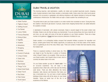 Tablet Screenshot of dubai-travels.co.uk